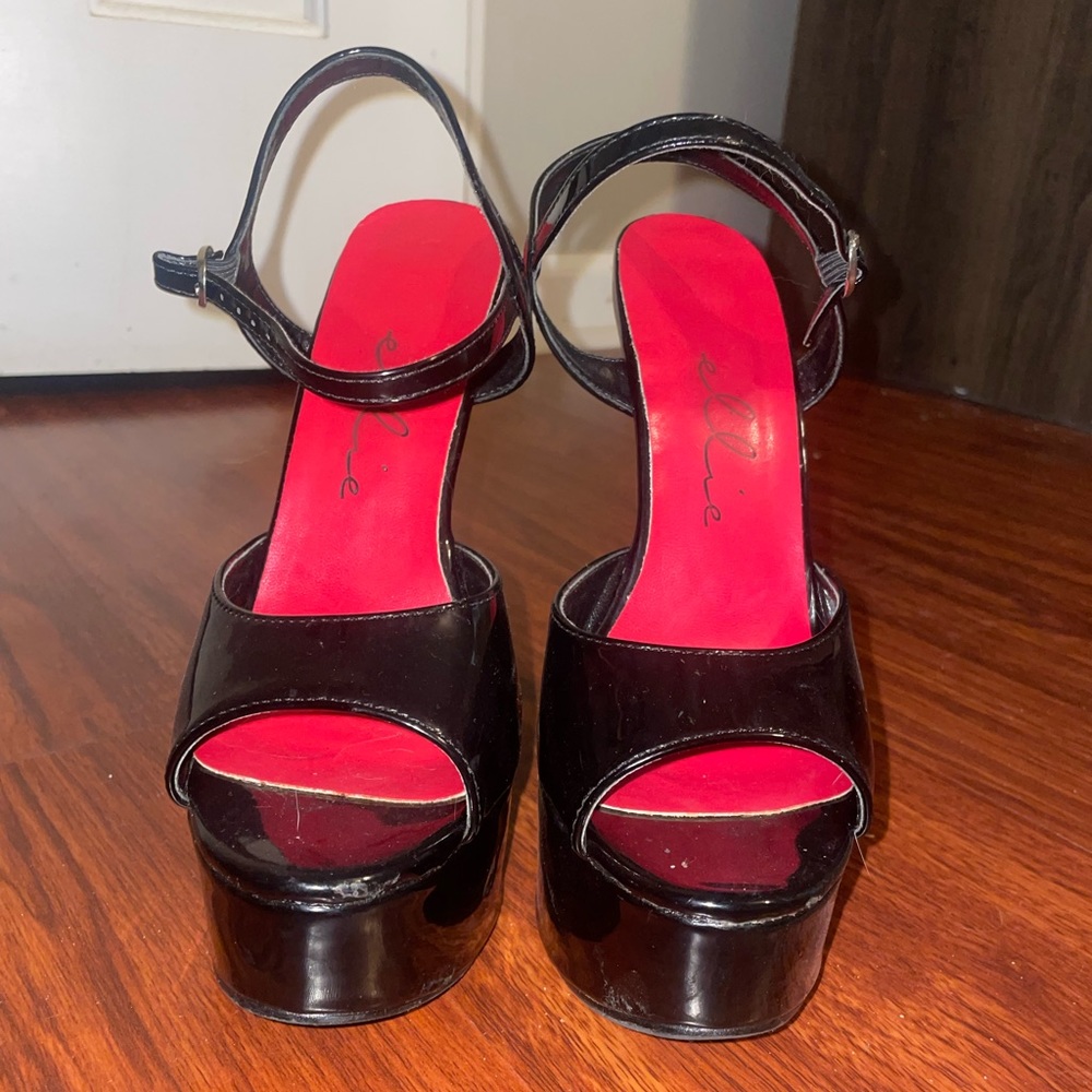 Ellie open toe heels